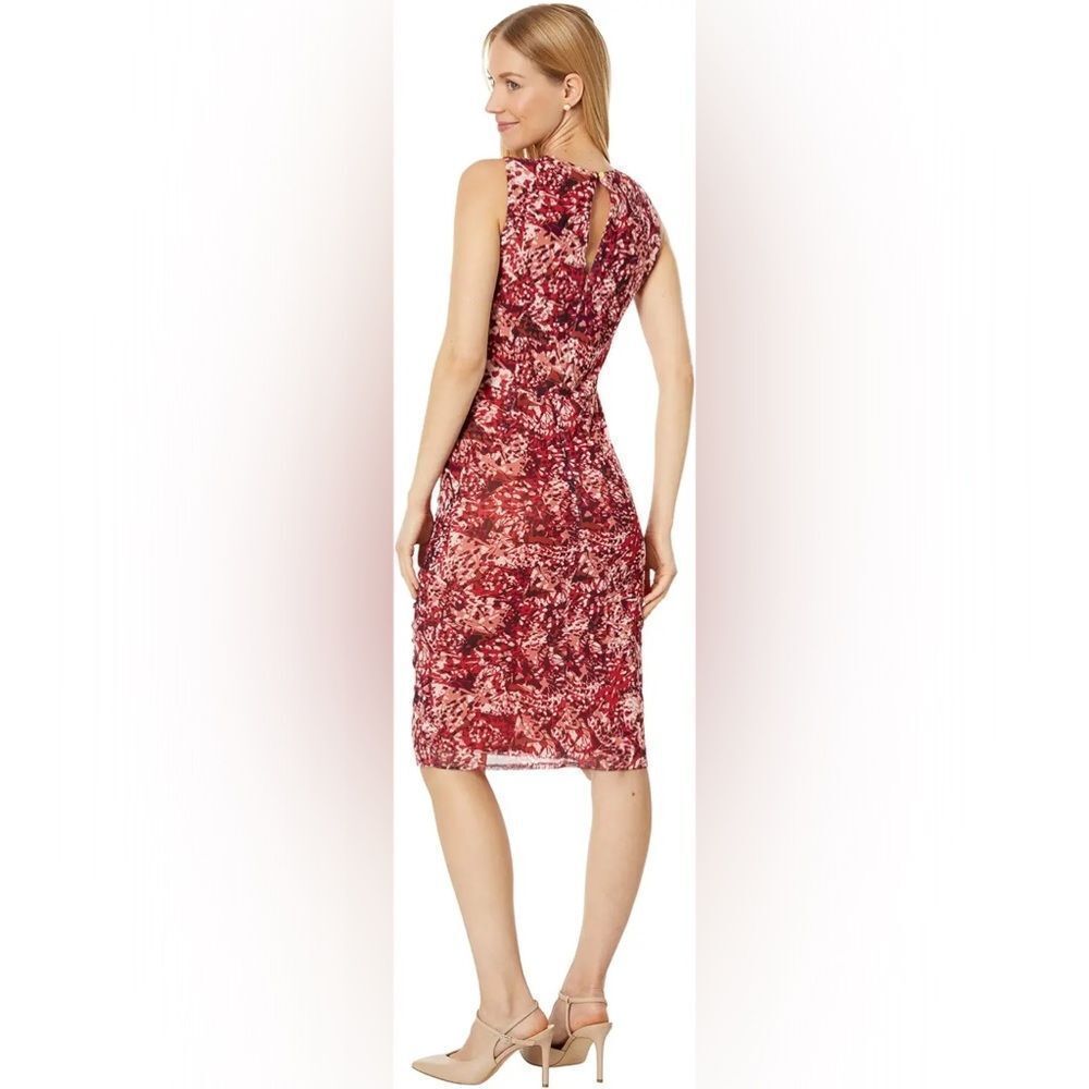 Vince Camuto Ruched Mesh Bodycon Dress - Picture 2 of 12